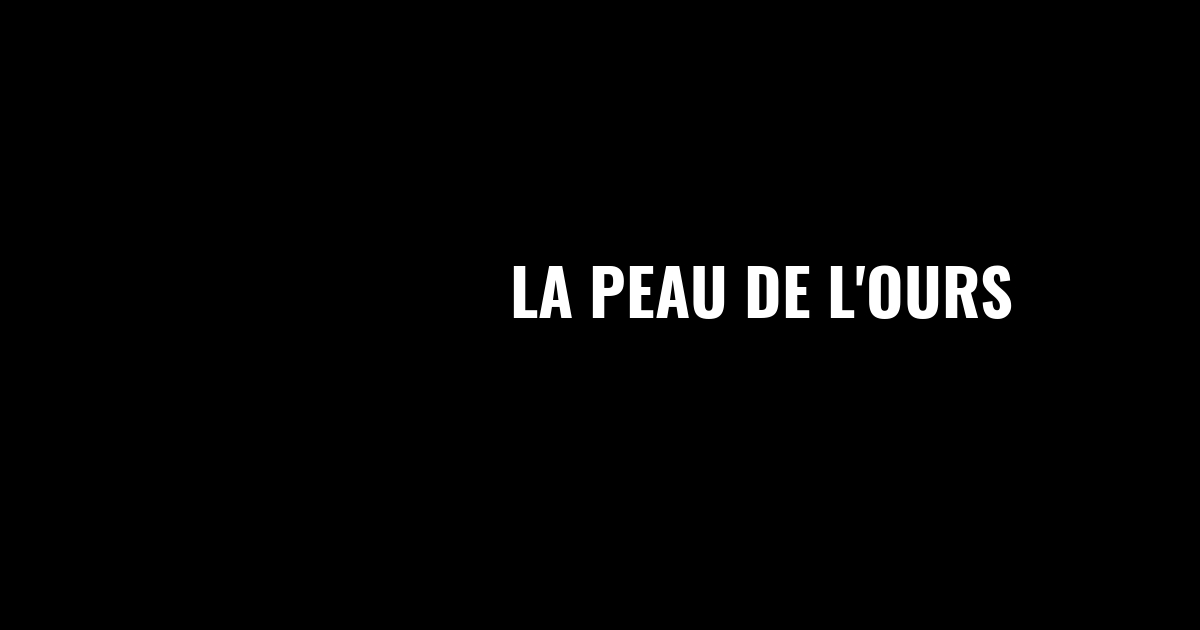 La peau de l'ours logo