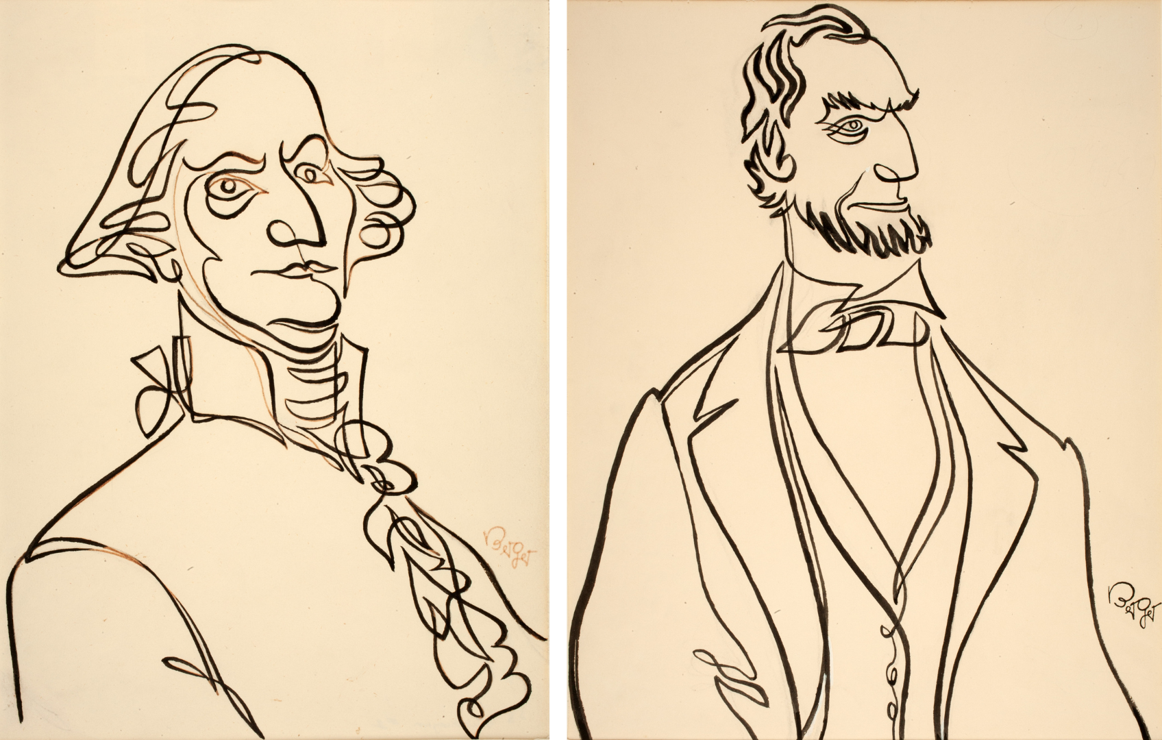 Permanent Collection Installation | Oscar Berger Presidential Portraits