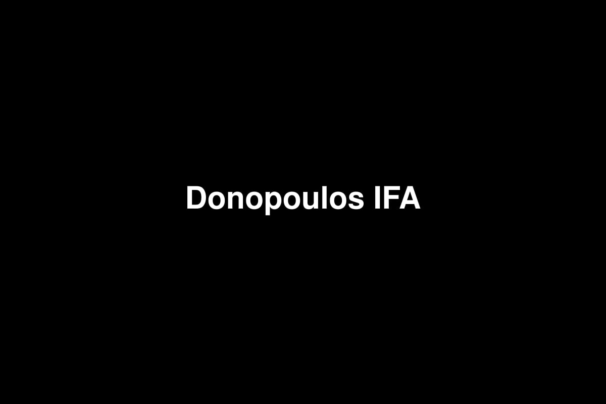 Donopoulos IFA
