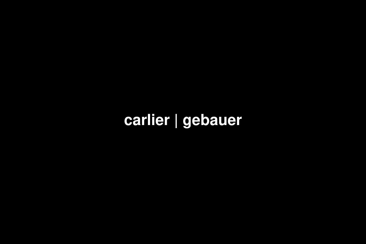 carlier | gebauer
