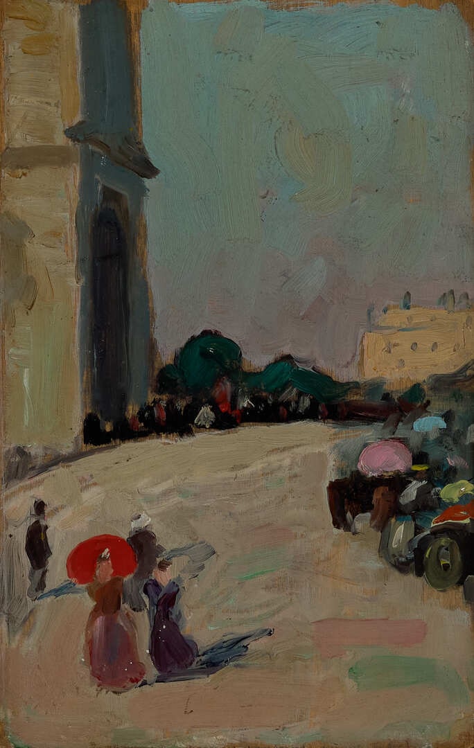 Figures Near Champs Elysees