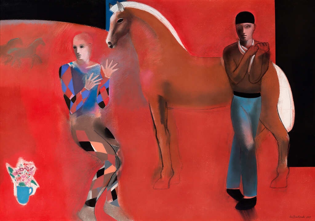 Harlequin, Acrobat and Horse