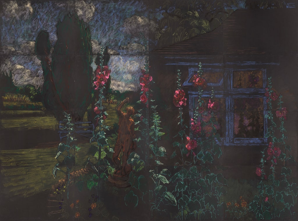 Hollyhocks, Suffolk