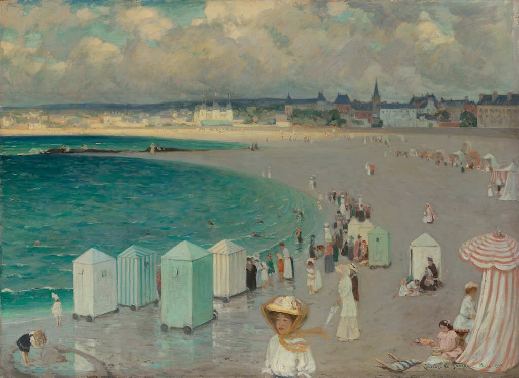 Les deux plages: Paramé et Saint-Malo