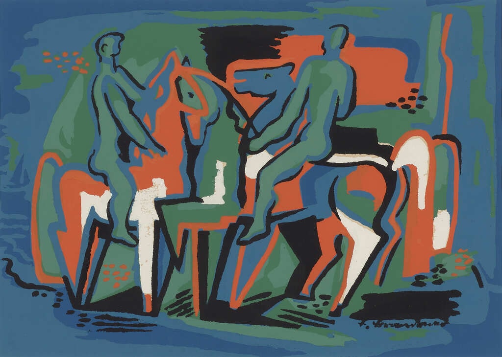 Men and Horses