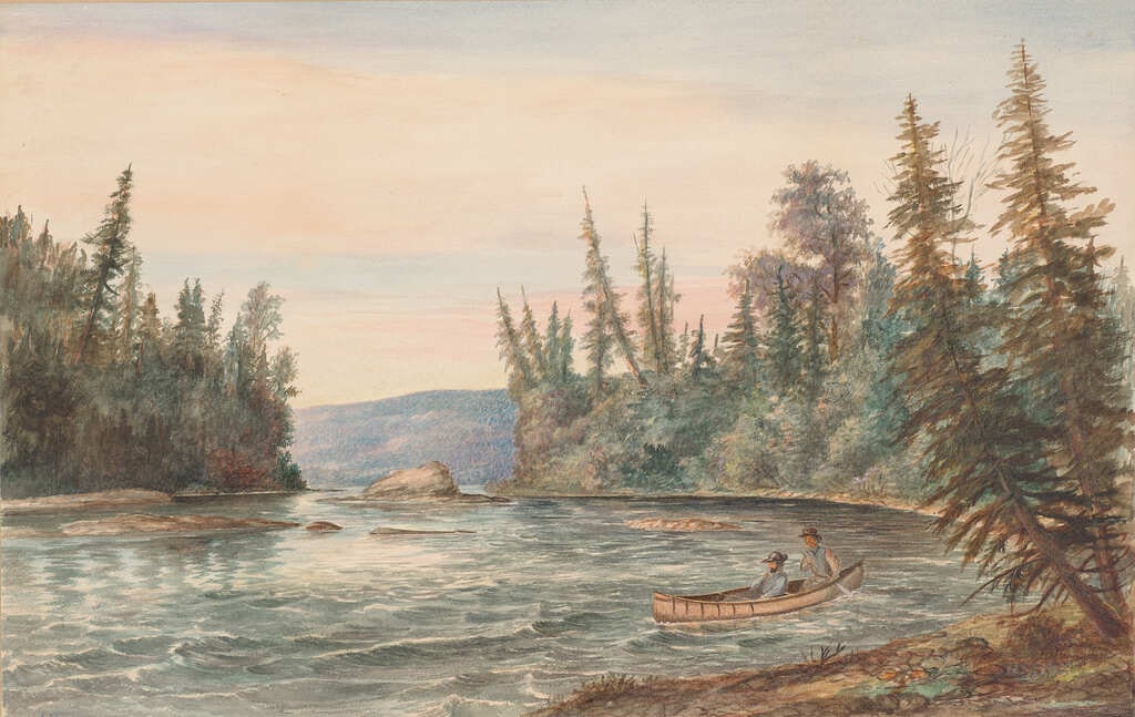 Men Canoeing