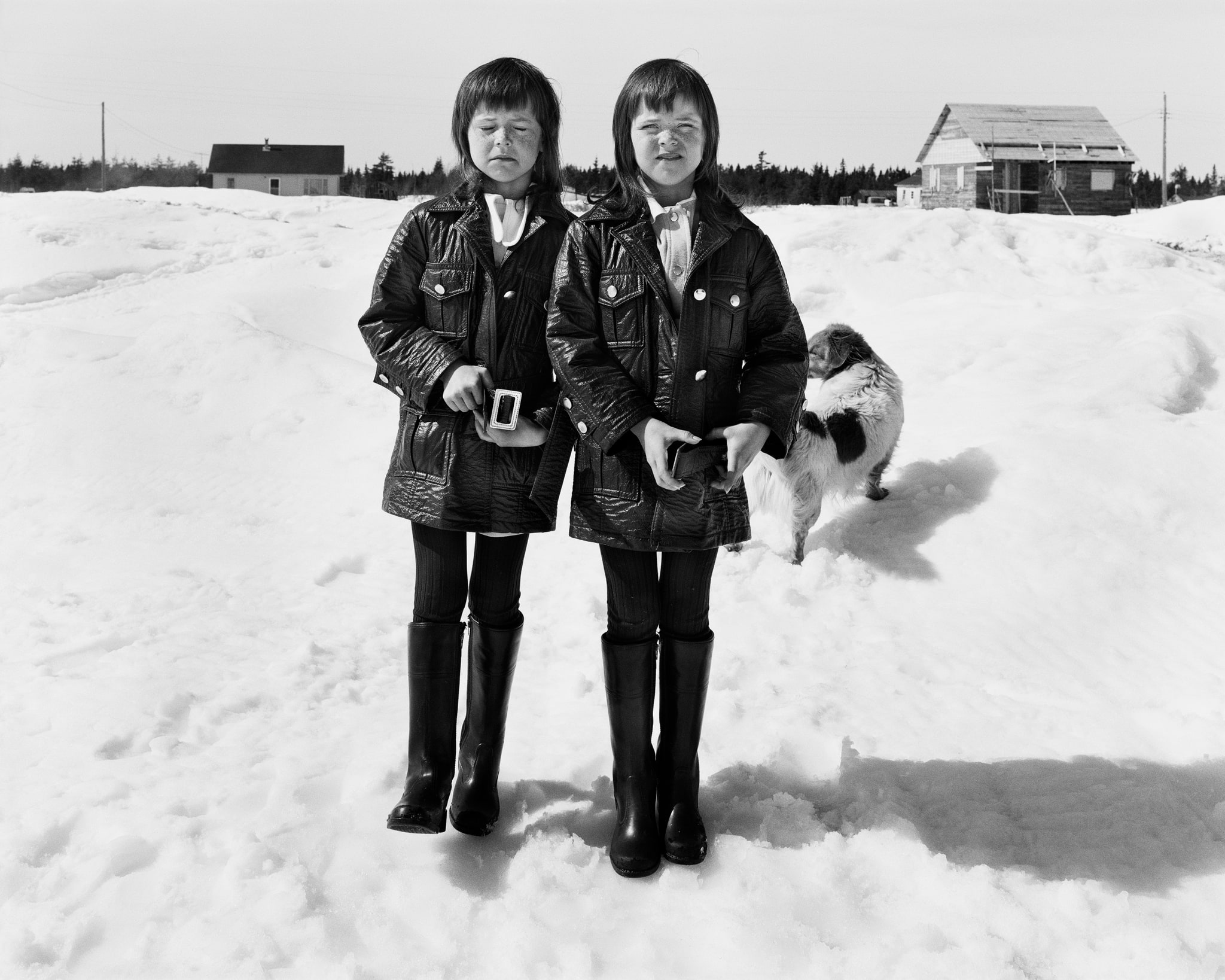 Raymonde & Rosemonde in the Snow, Brantville, NB