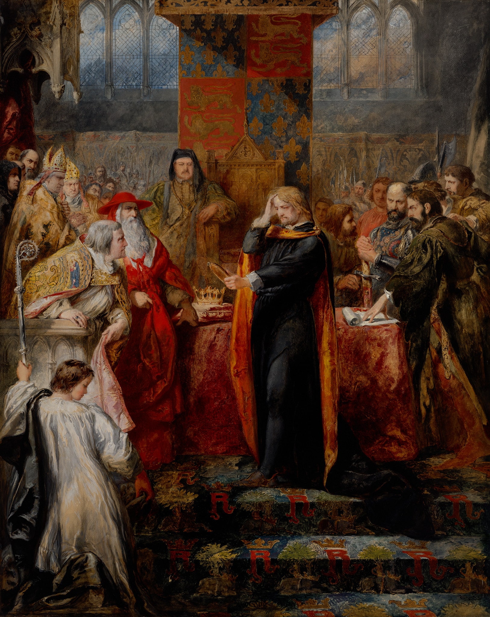 Richard II Resigning his Crown to Bolingbroke