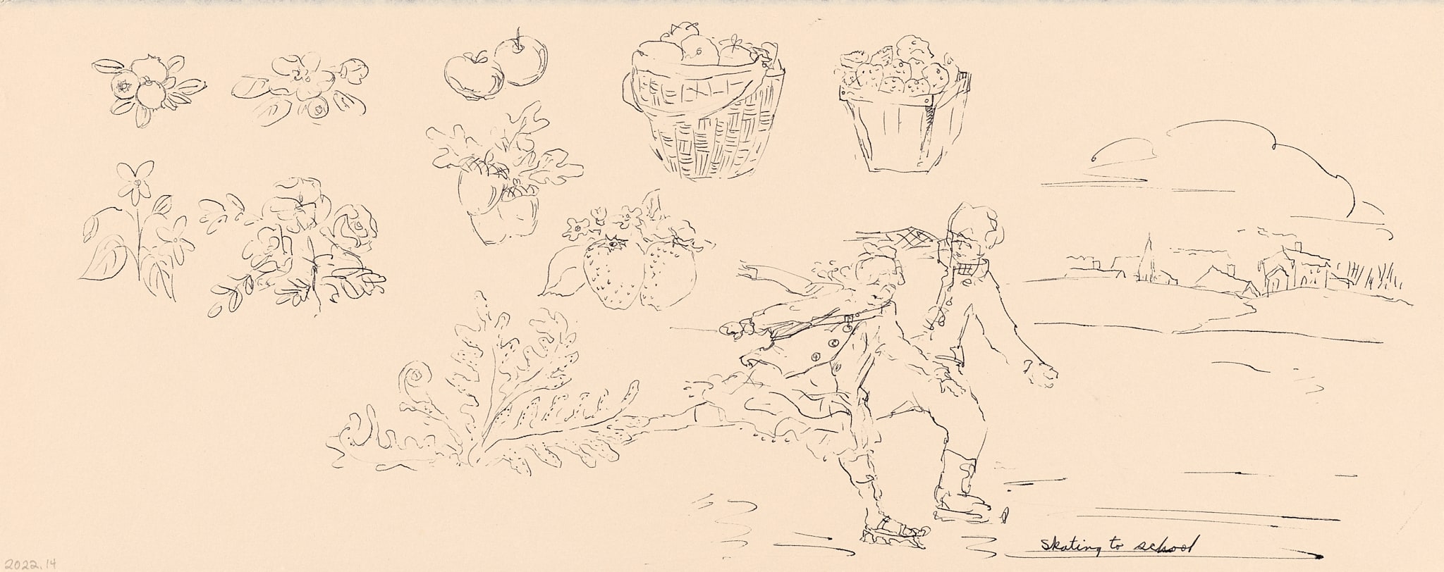 Untitled / sans titre (study for "The Wests of Coles Island" book)