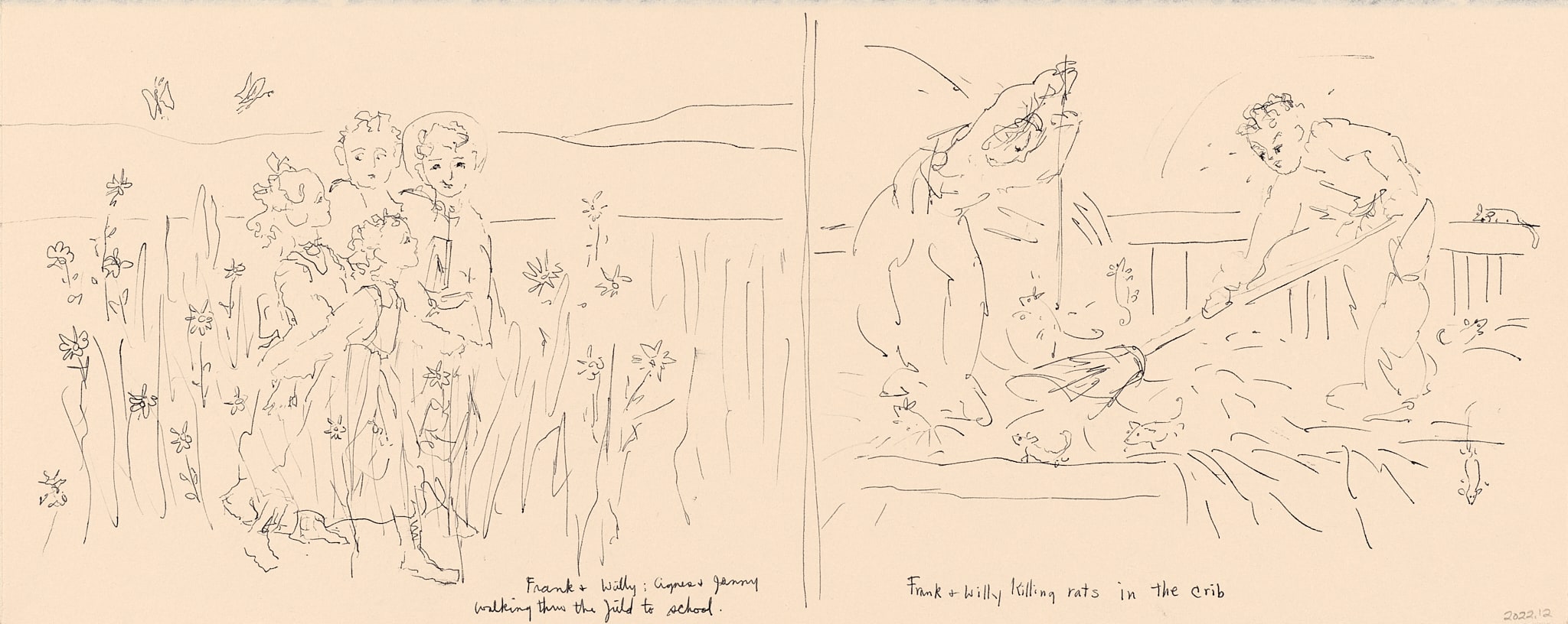 Untitled / sans titre (study for "The Wests of Coles Island" book)