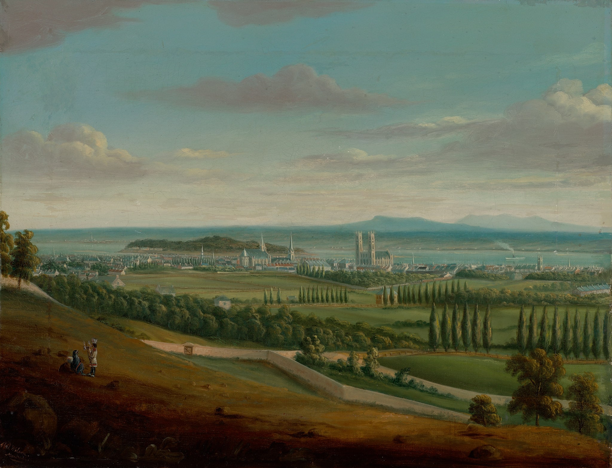 View of Montreal from Priests' Farm