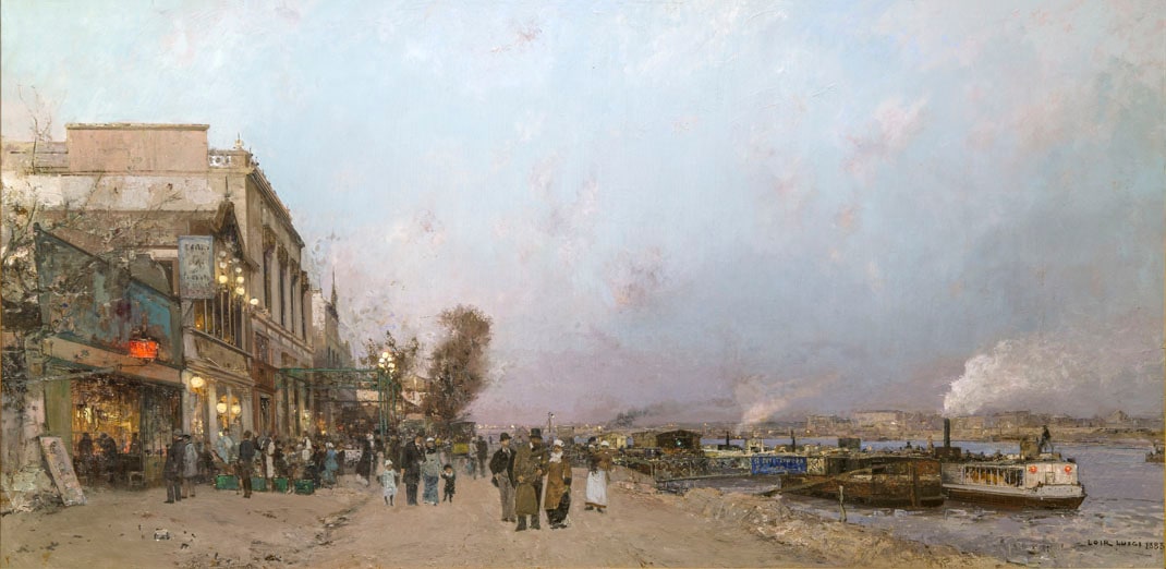 Le Point-du-Jour à Auteuil : crépuscule