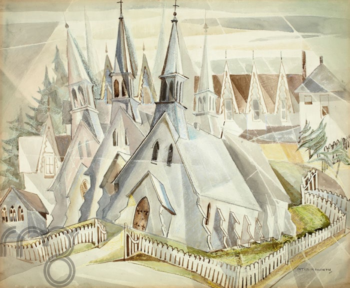 Church and Presbytery, Near Perce, Gaspe