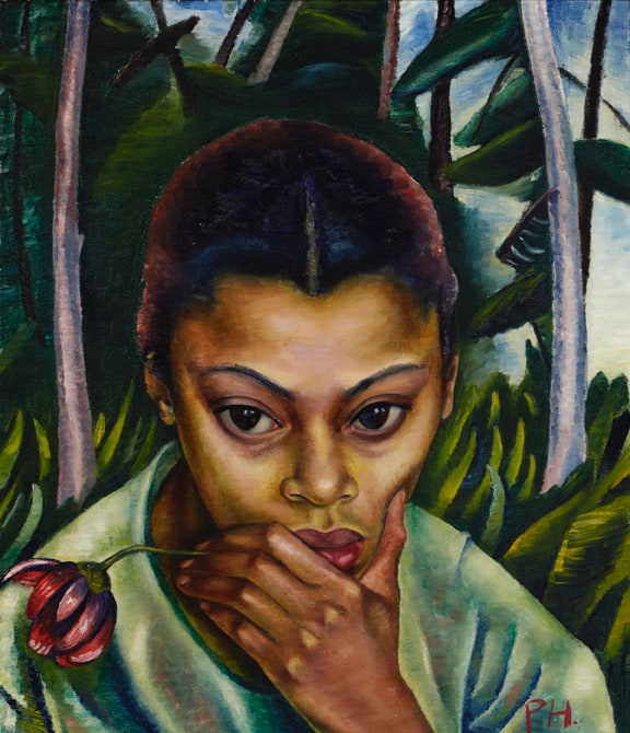 Young Girl with Rose