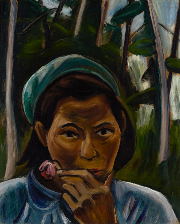 Girl with Flower