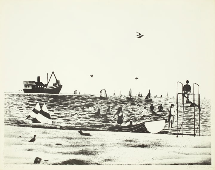 Untitled (beach scene)