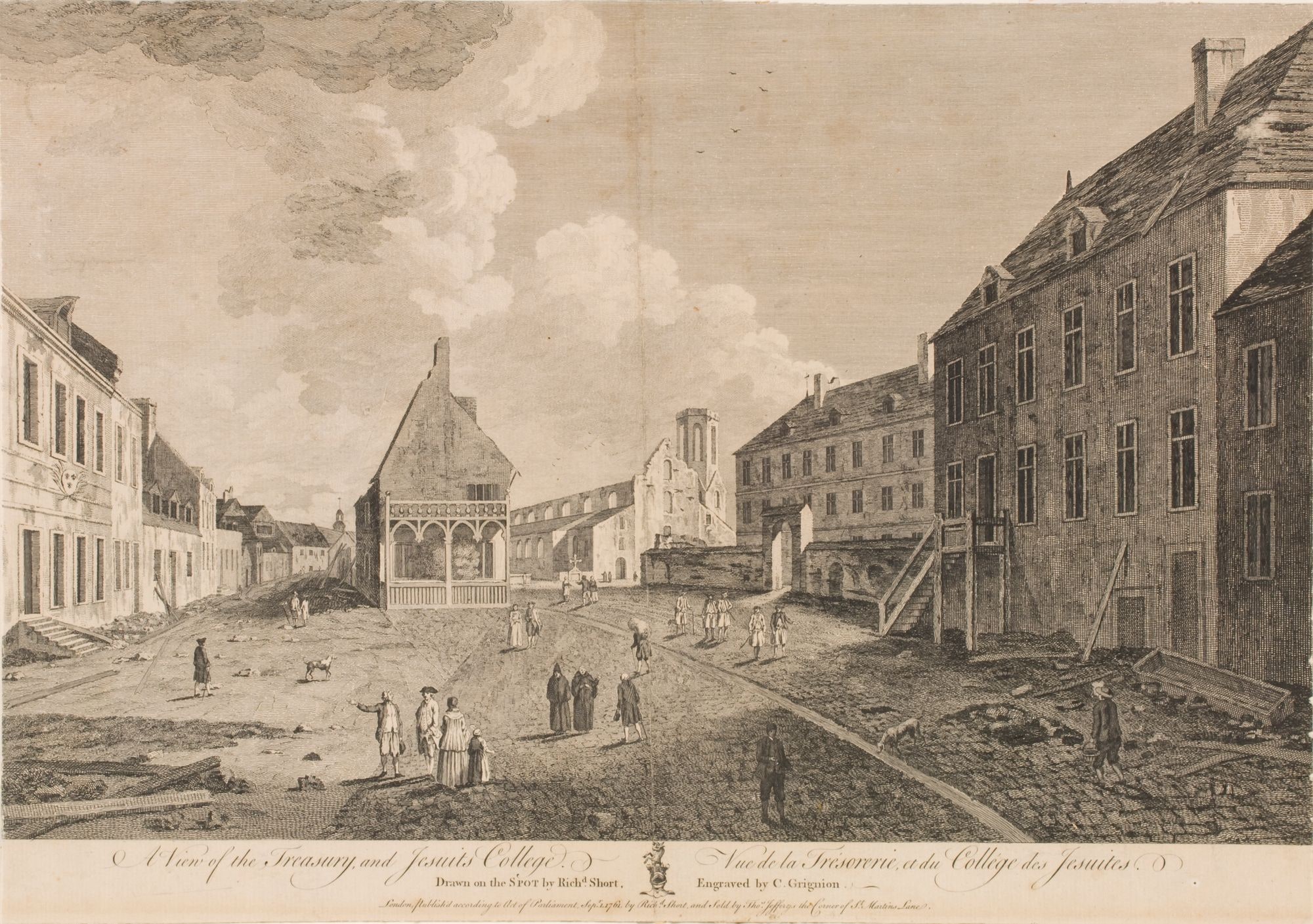 Vue de la Trésorerie et du Collège des Jésuites