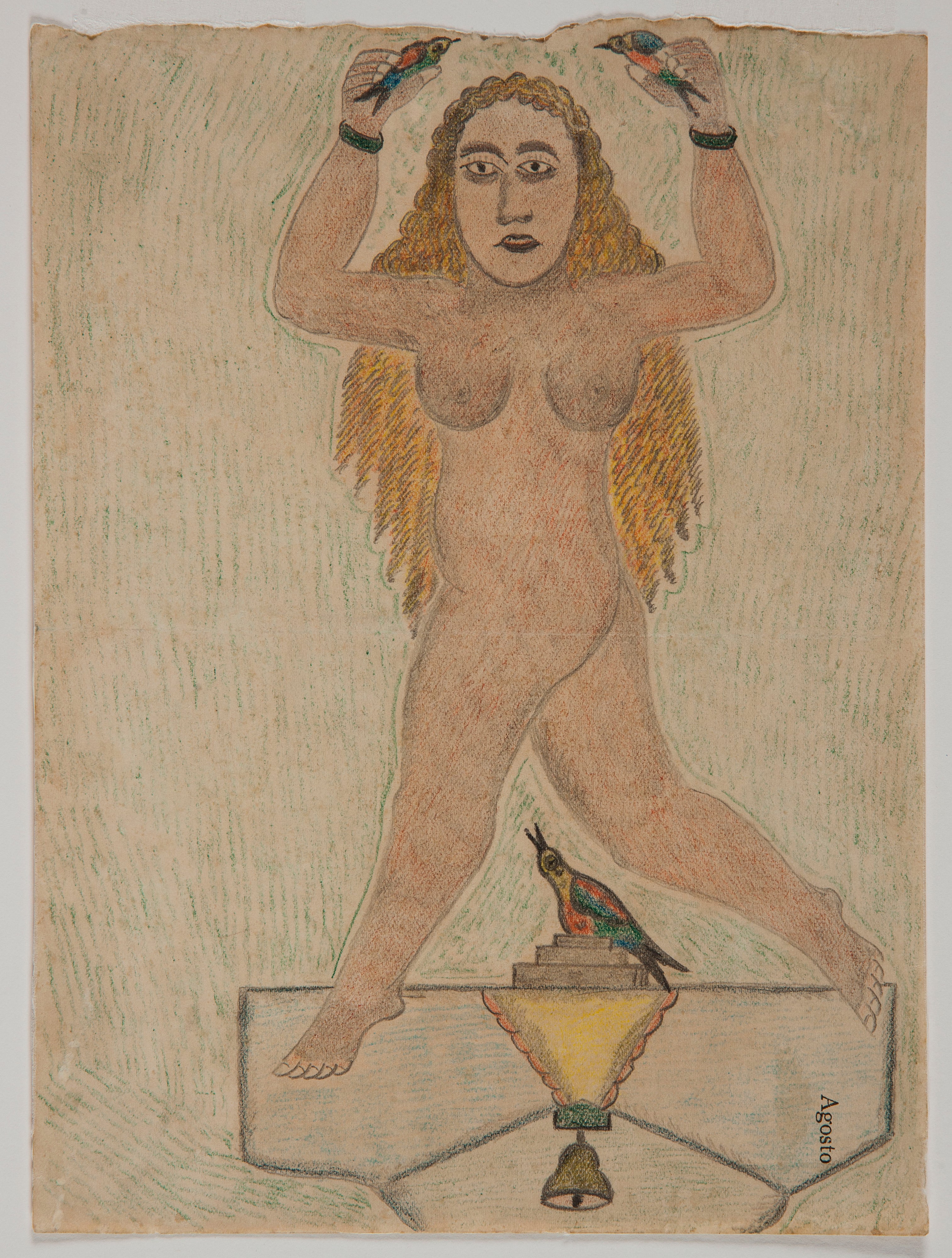Mulher e pássaros