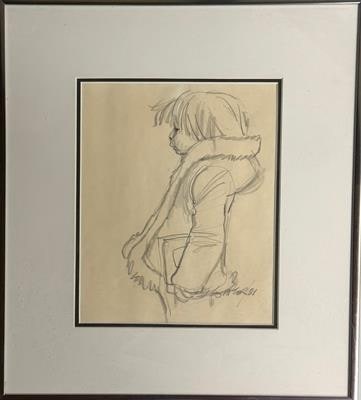 Untitled (Figure carrying book)