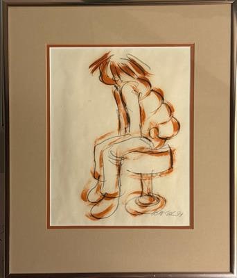Untitled (Figure on stool)