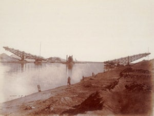 Dredging machines in Suez Canal, Egypt