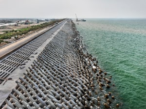 Sea Wall #1, Dongying, China,