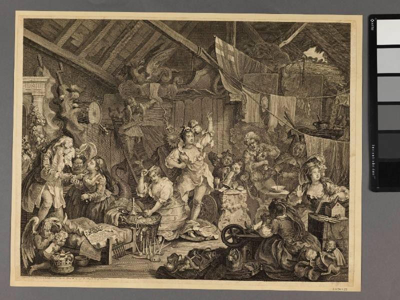 Strolling Actresses Dressing in a Barn
