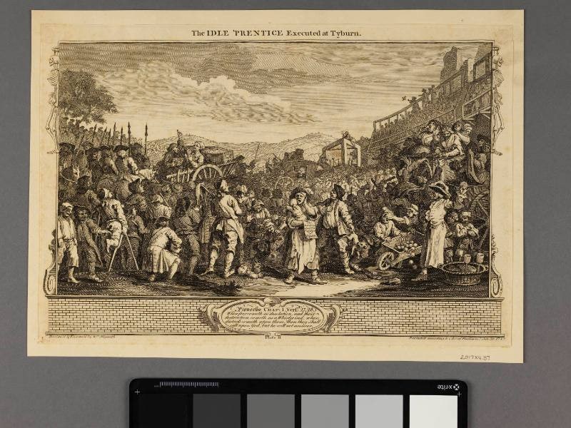 Plate 11 "The Idle 'Prentice Executed at Tyburn", Industry and Idleness