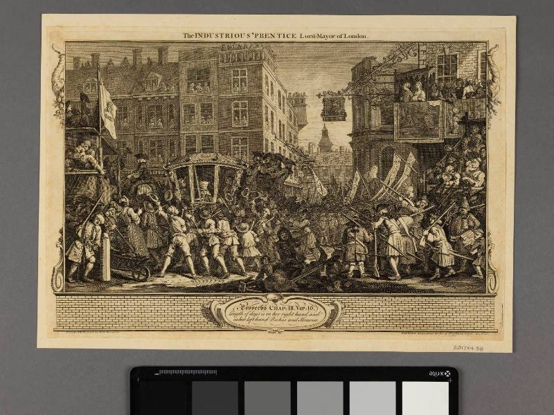 Plate 12 "The Industrious 'Prentice Lord Mayor of London," Industry and Idleness