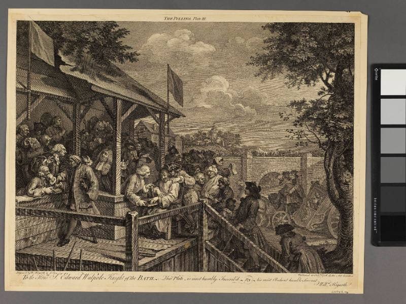Plate 3 "The Polling", Four Prints of An Election