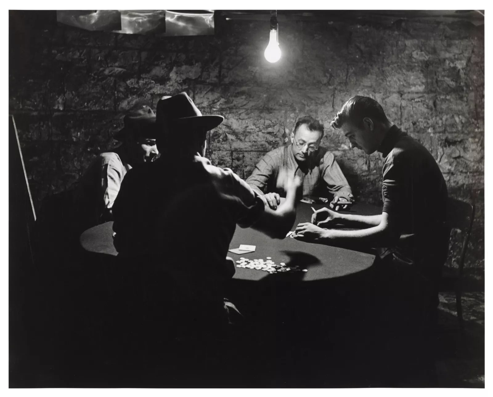Nelson Algren Being Dealt to by the Real Life Man with the Golden Arm