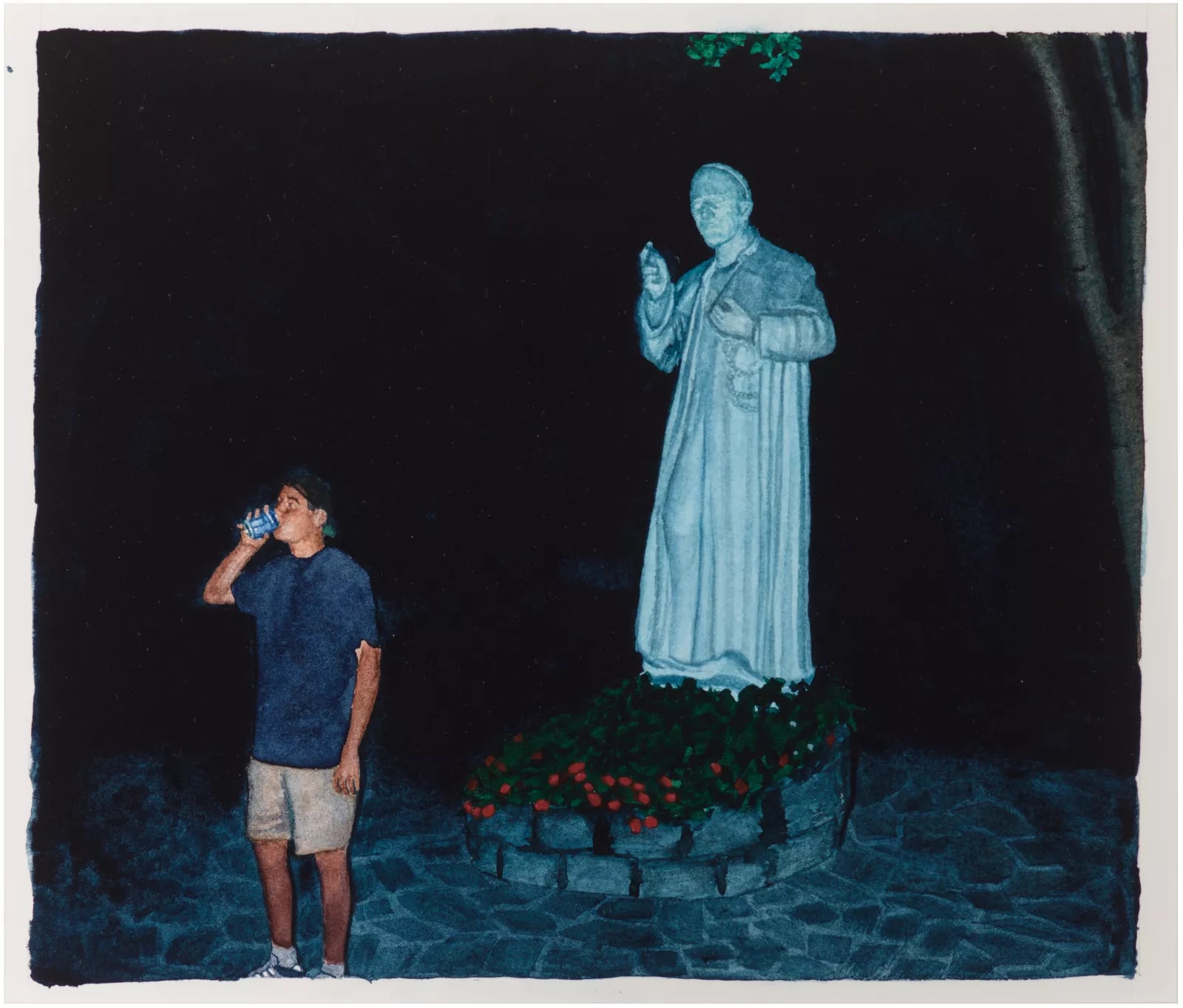 Untitled (Bhoadie with St. Alphonsus statue)