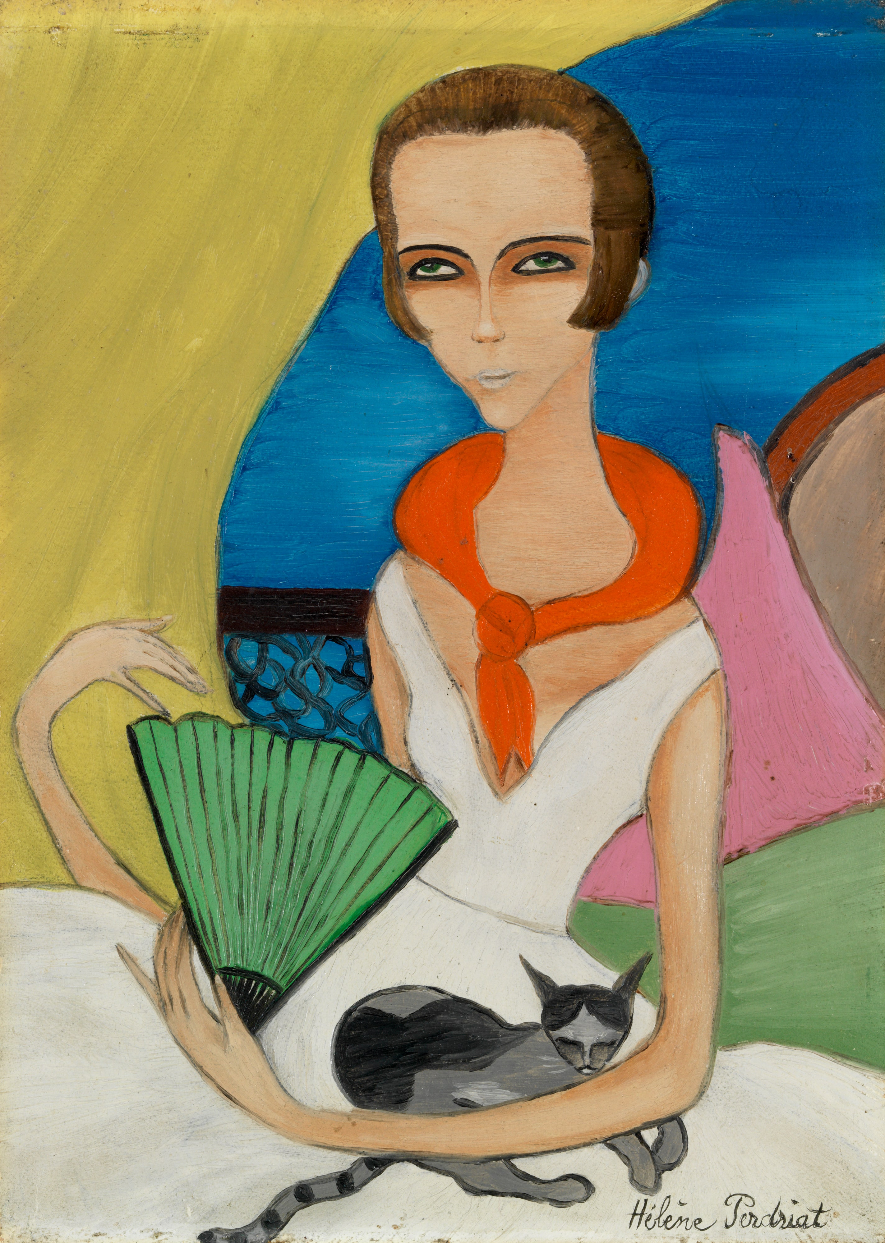 Girl with Cat