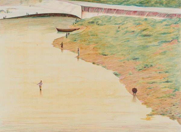 Fishing on the Arno