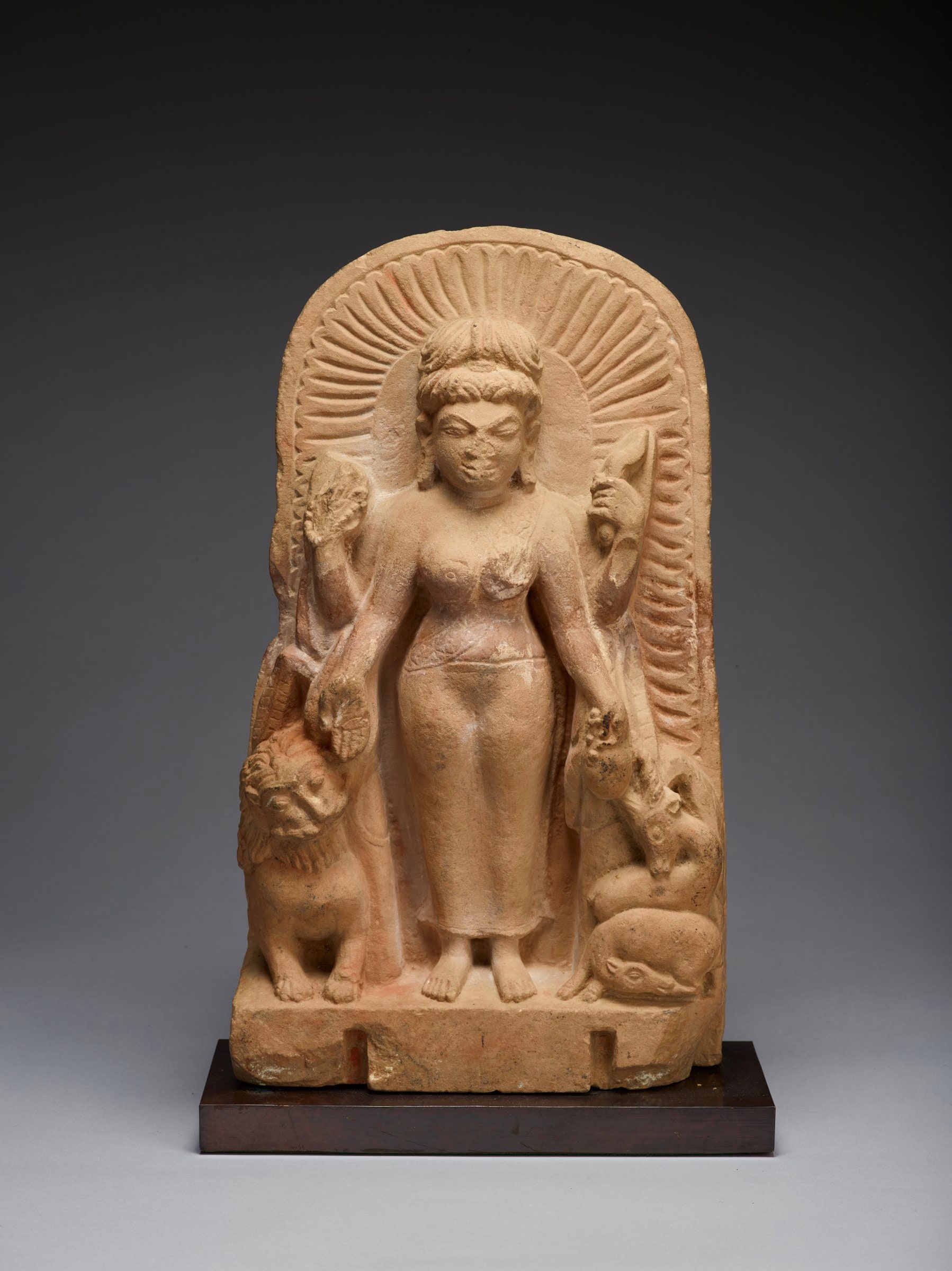 Durga with Lion, Doe and Buck