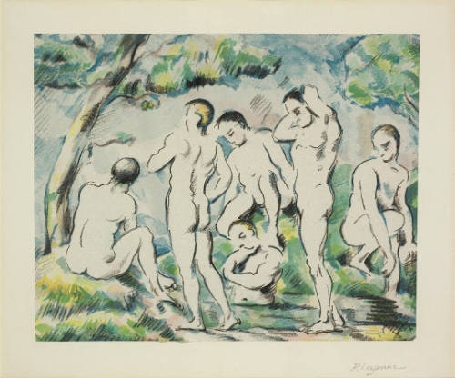 Les baigneurs, petite planche (The Bathers, small plate)