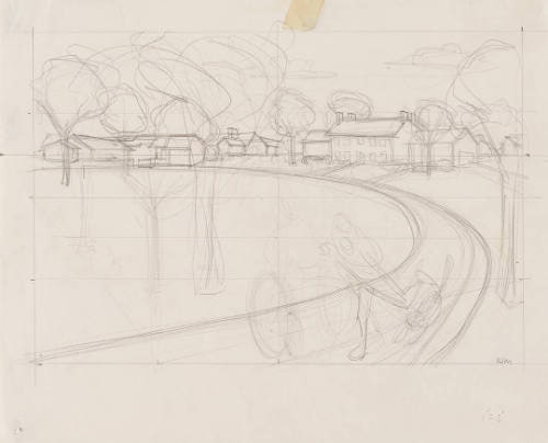 Untitled (preparatory drawing for Our Town)