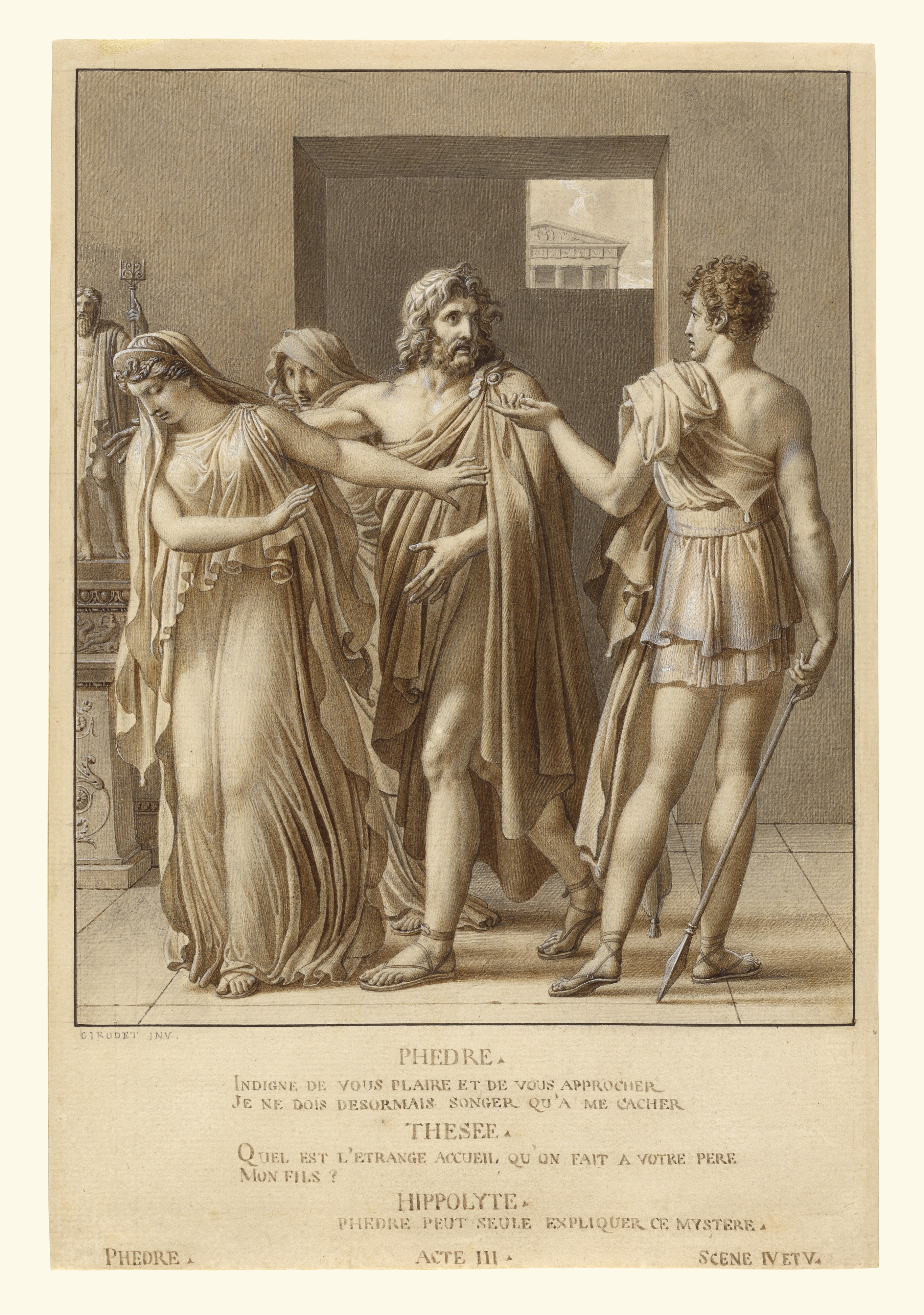 Phaedra Rejecting the Embraces of Theseus