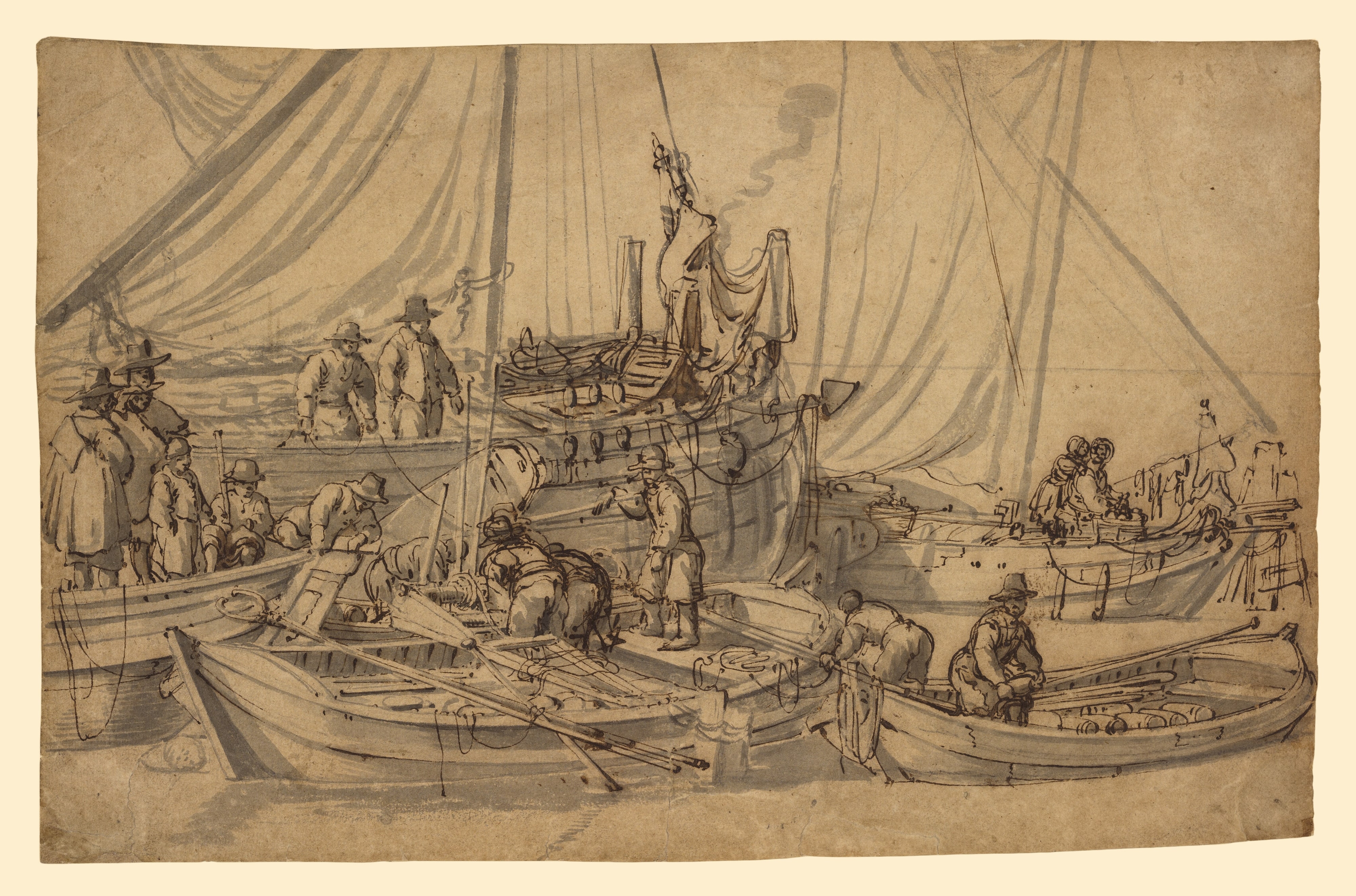 Figures on Board Small Merchant Vessels