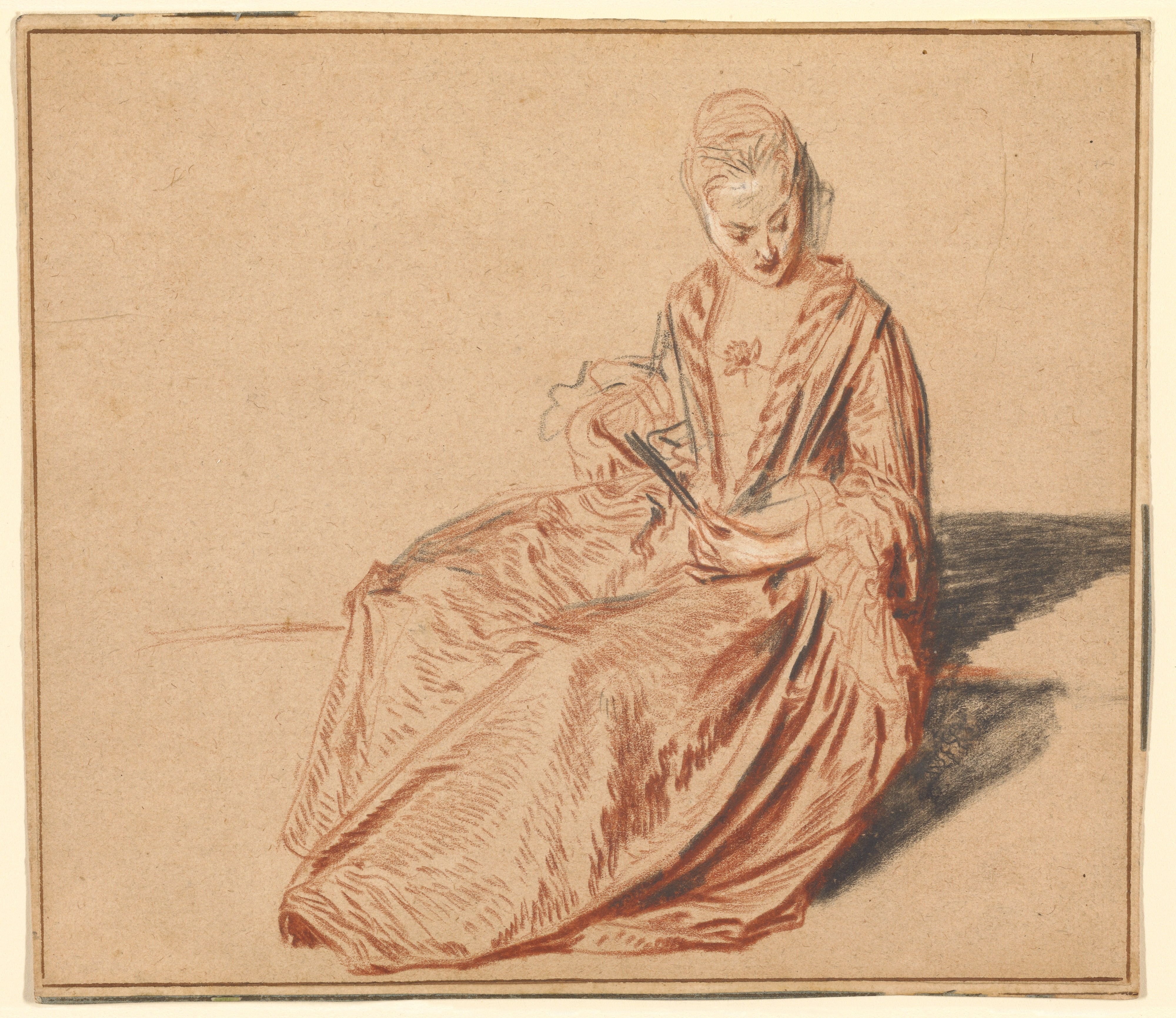 Seated Woman with a Fan