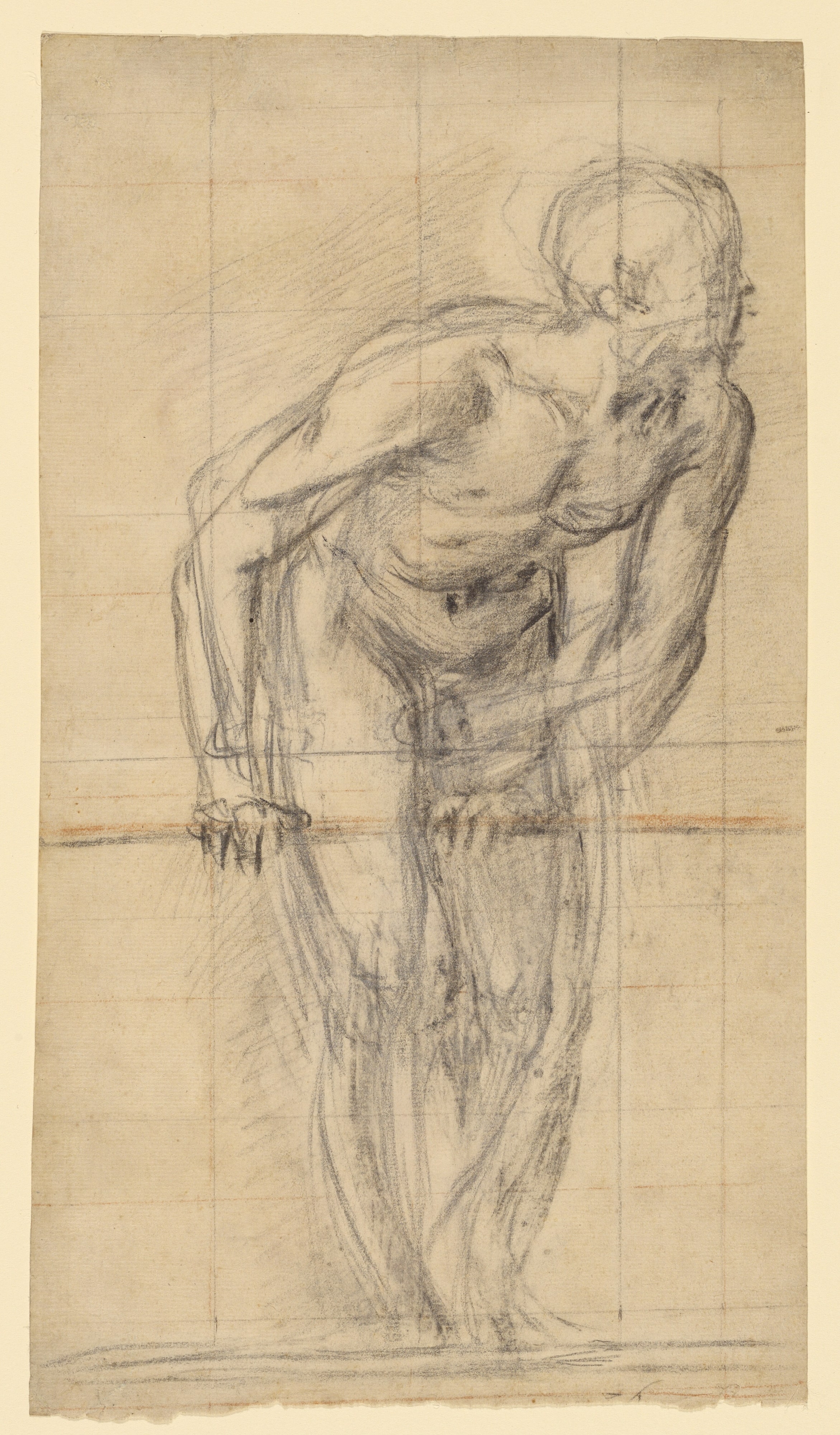 A Standing Male Nude (recto); A Standing Male Nude (verso)