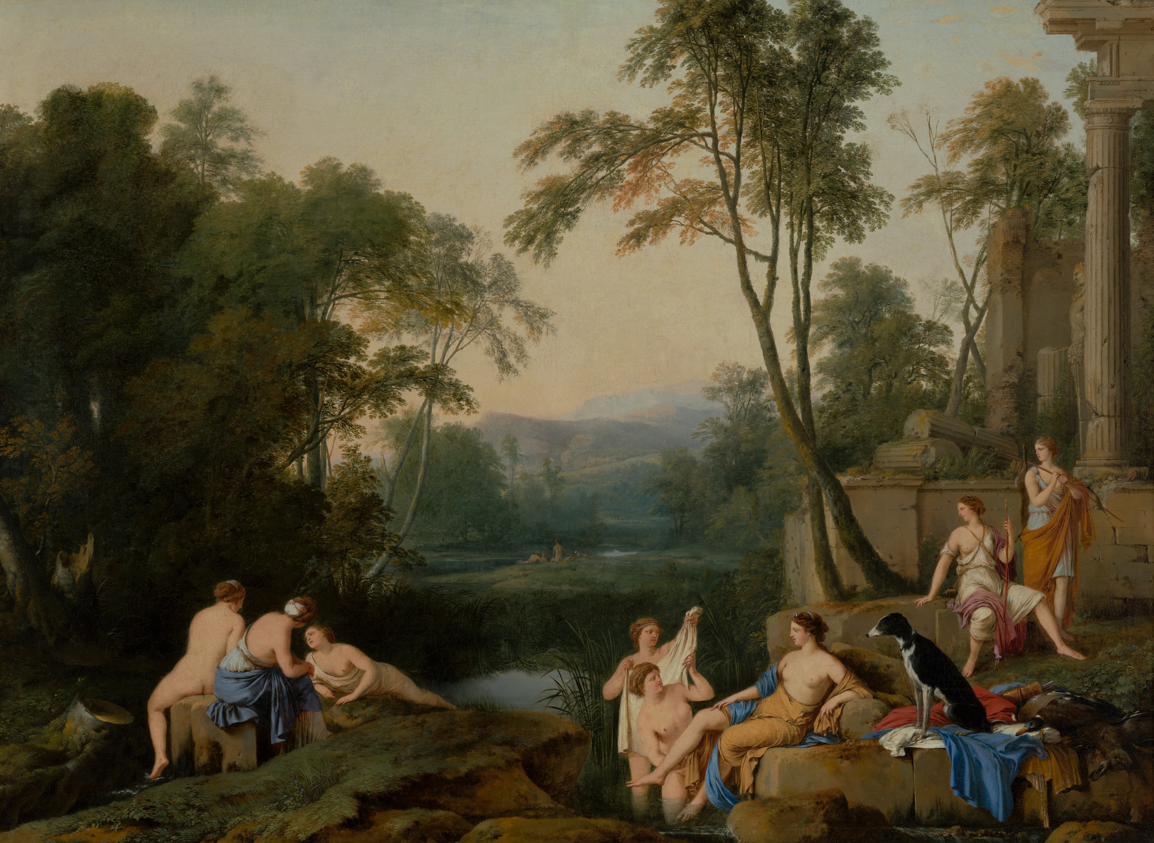Diana and Her Nymphs in a Landscape