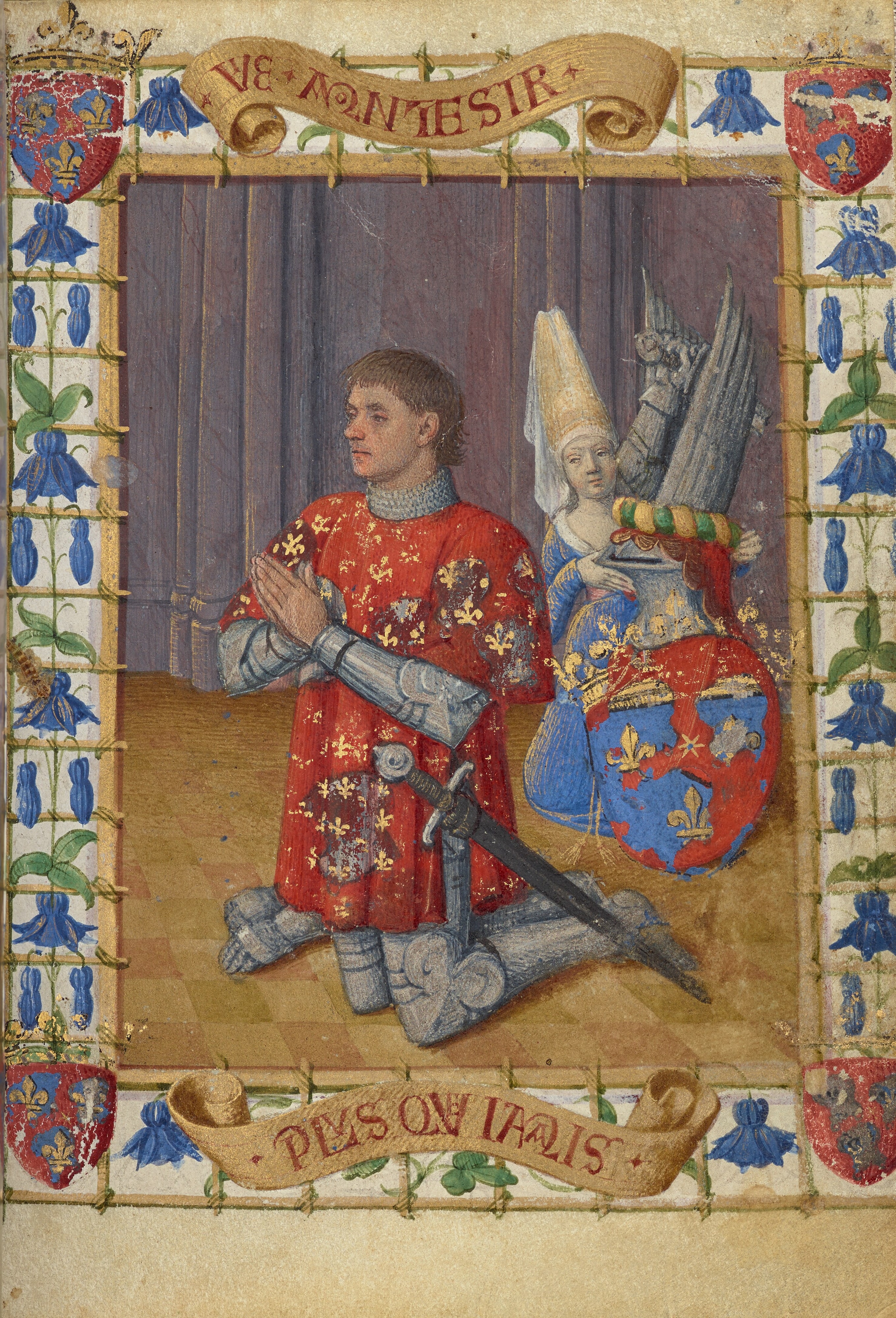 Simon de Varie Kneeling in Prayer
