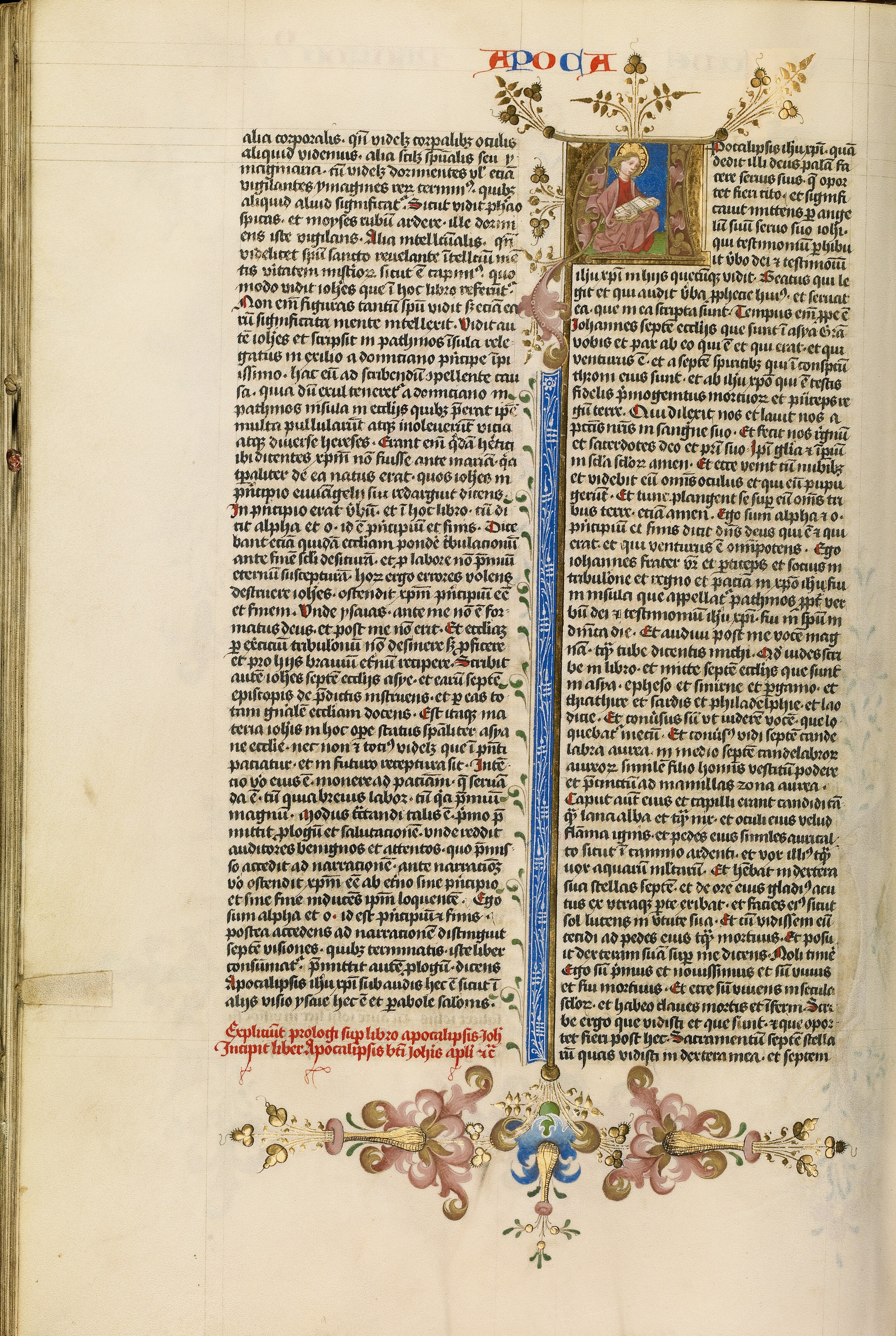 Initial A: Saint John the Evangelist