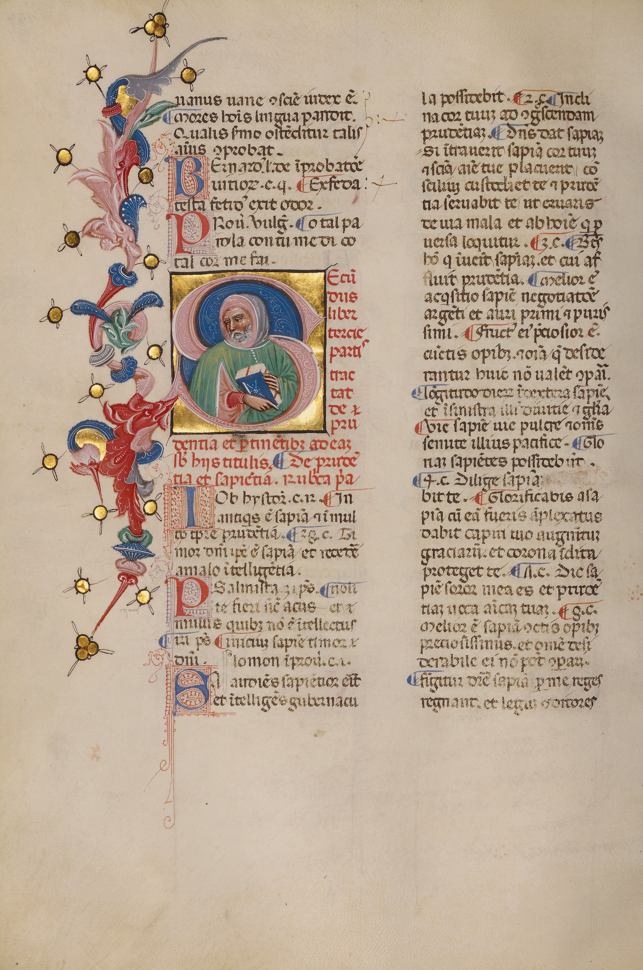 Initial S: Bust Portrait of a Man