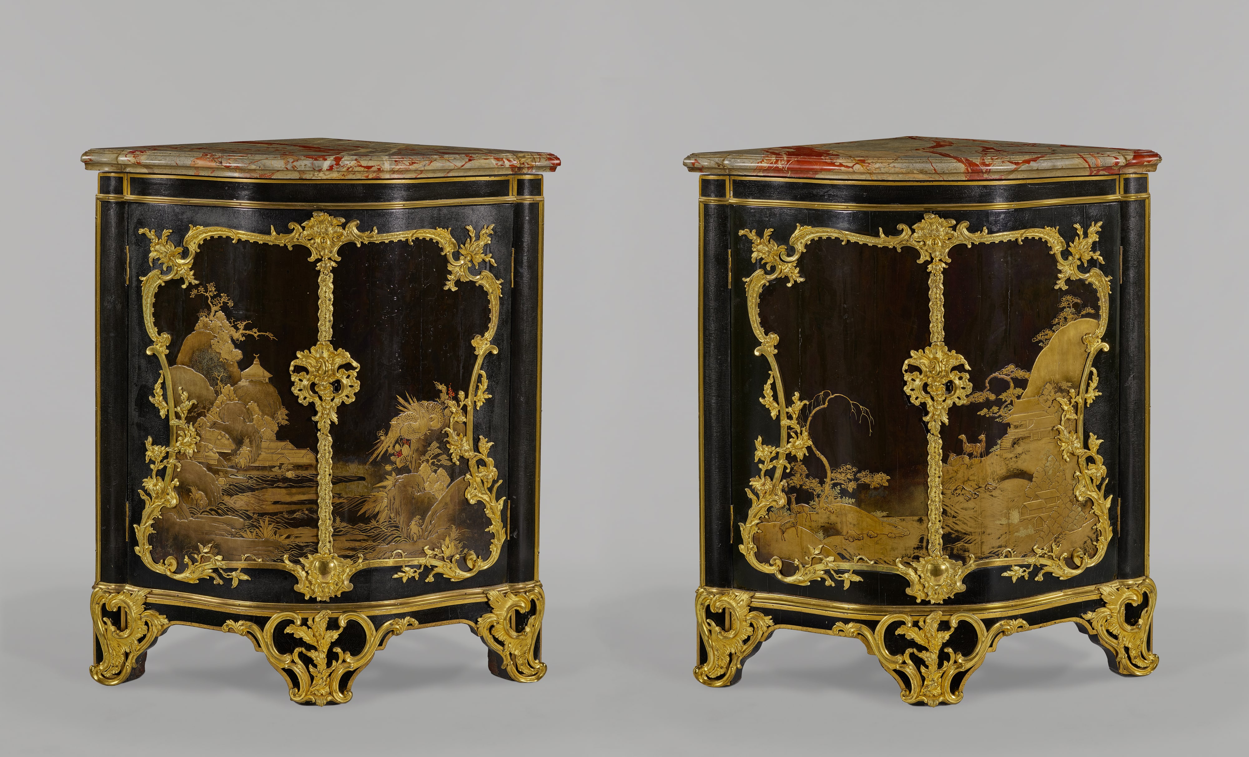 Pair of Corner Cupboards
