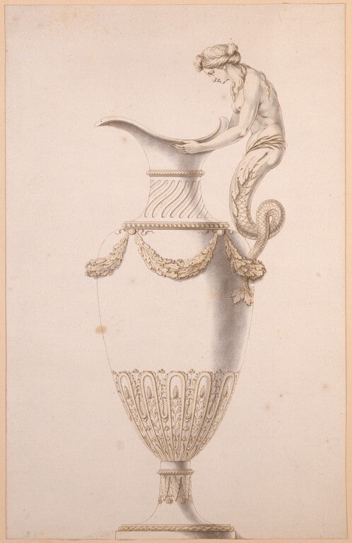 Drawing of a Ewer