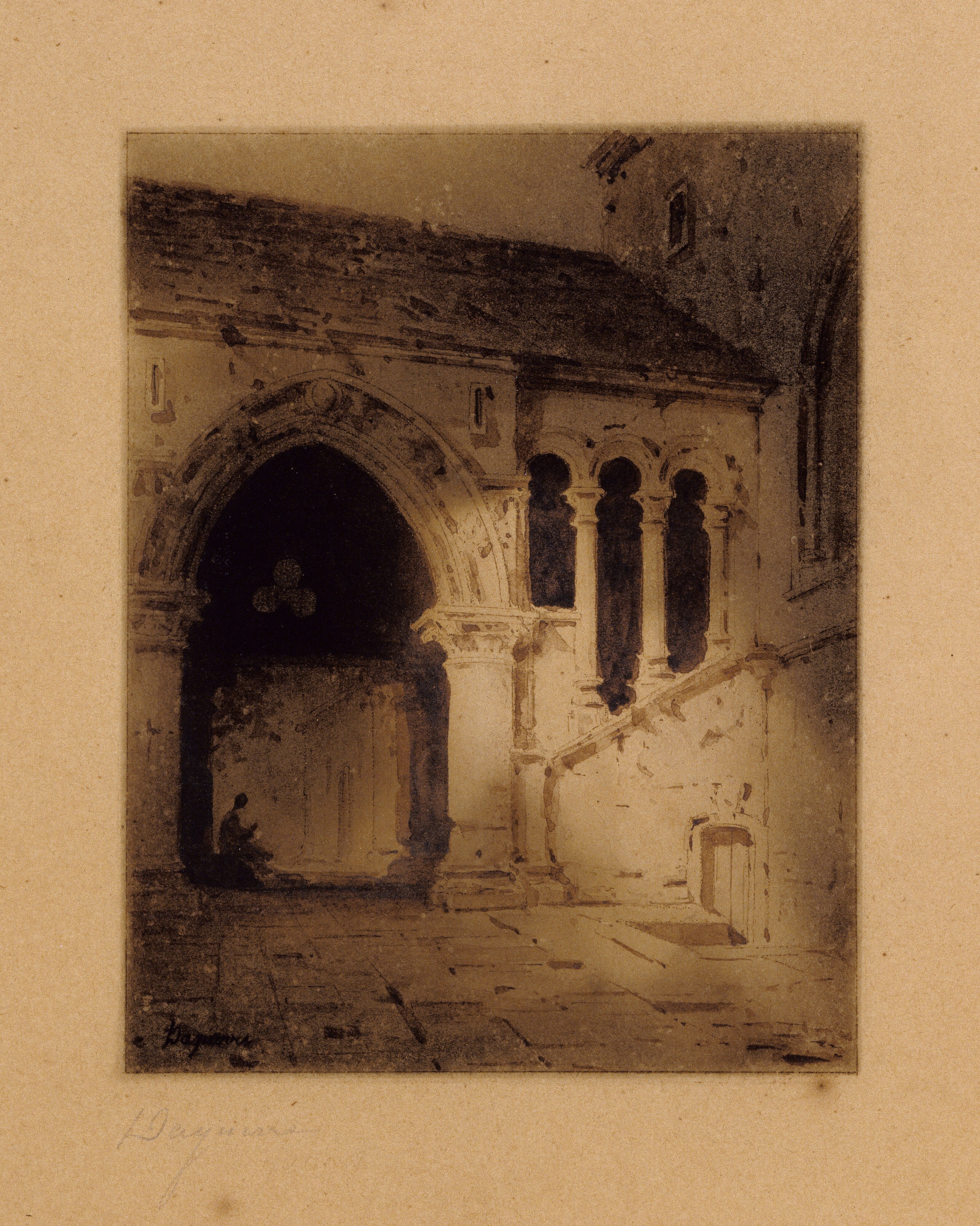 Courtyard of a Gothic Castle