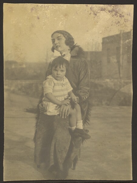 [Woman and child]