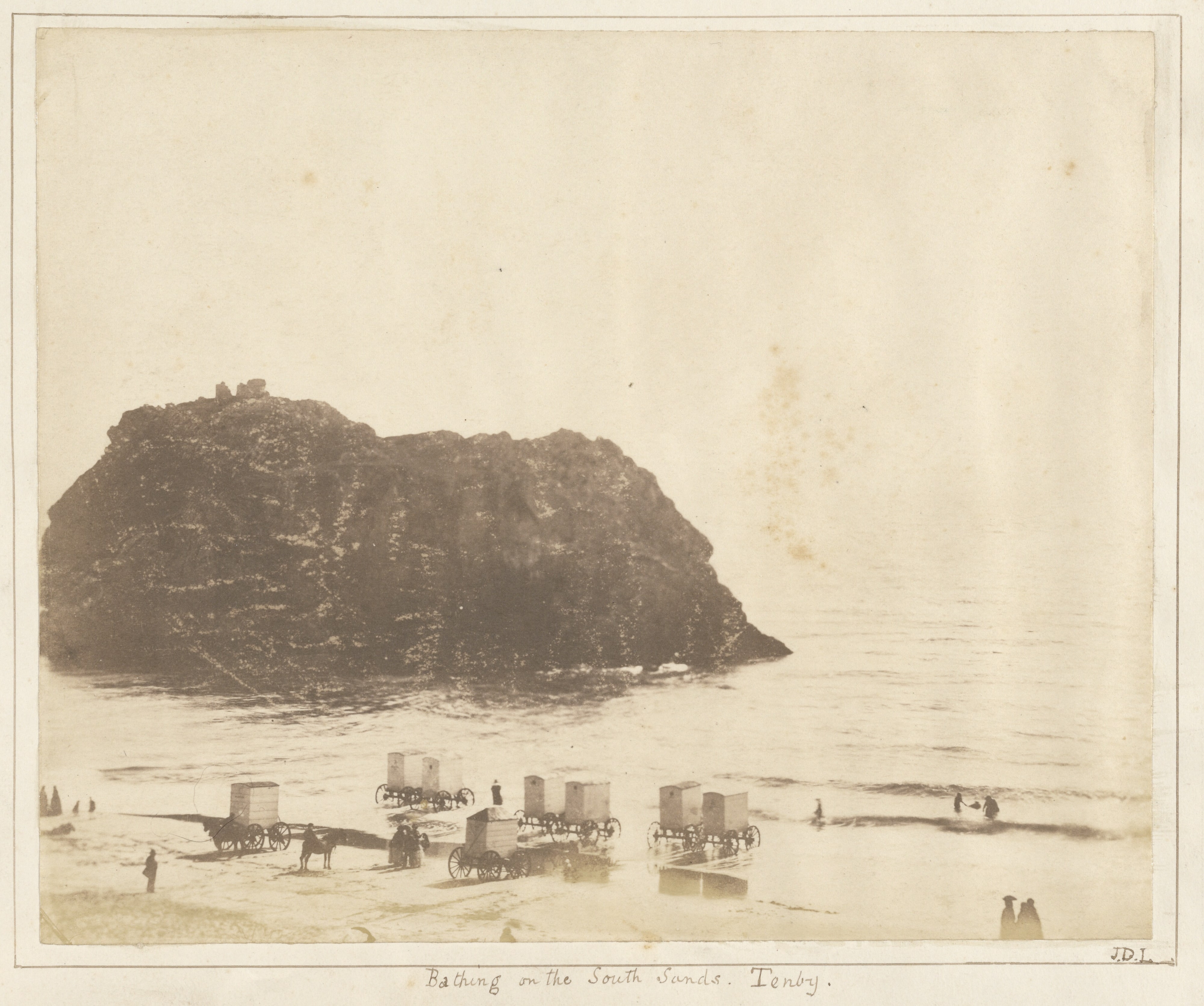 Bathing on the South Sands, Tenby.